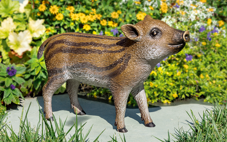 Bronzefigur «Frischling» aus dem Atelier Strassacker