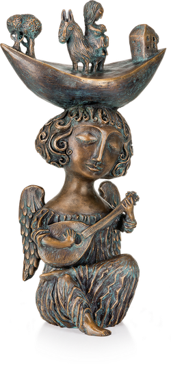 Bronzefigur Weihnachtslied von Yalonetski