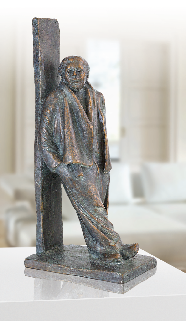 Bronzefigur Gelassenheit von Friedhelm Zilly