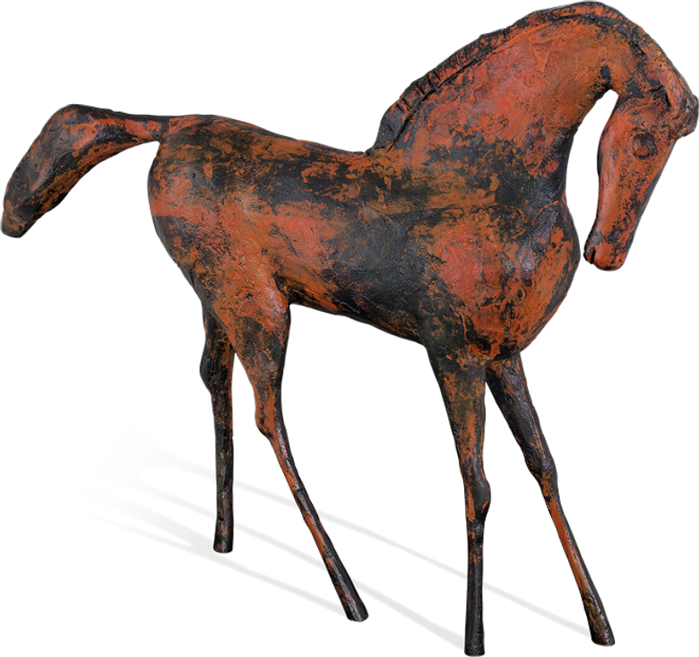 Bronzefigur Pferd von Hermann Schwahn