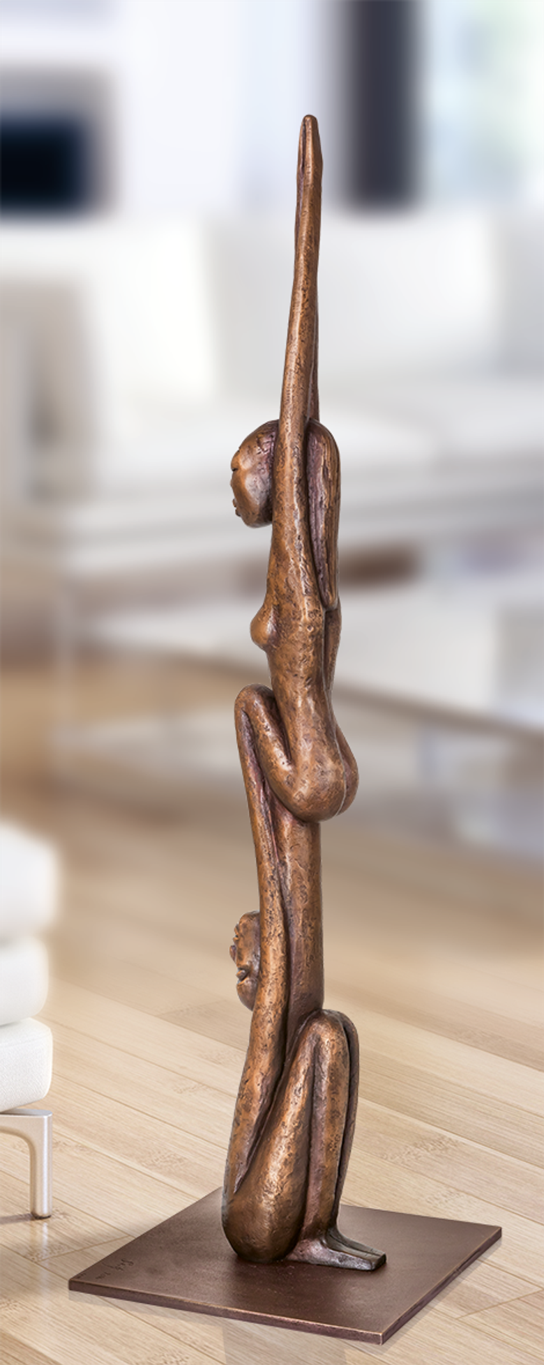 Bronzeskulptur-Devotion