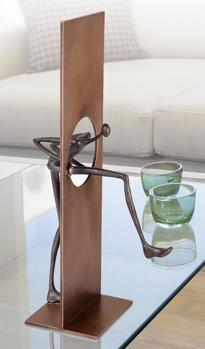 Bronzefigur Durchbruch von Patricia Losada Casanova