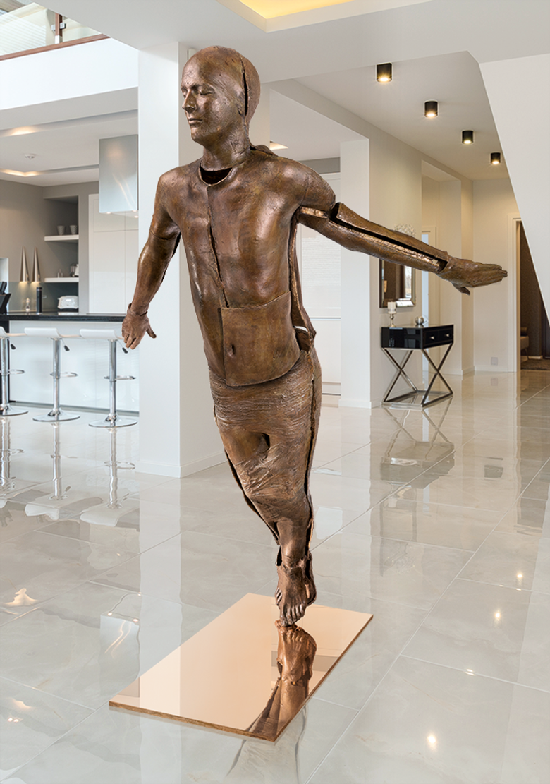 Bronzefigur RISING von Kleeberg