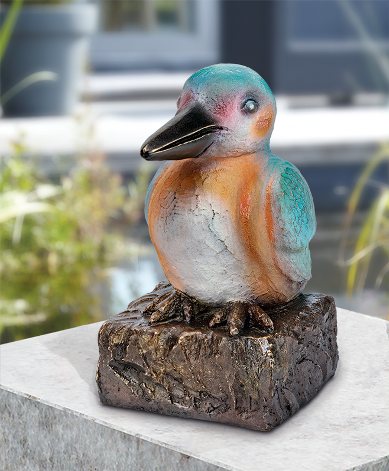 Bronzefigur «Eisvogel» aus dem Atelier Strassacker