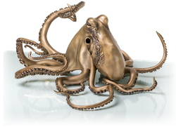 Bronzefigur Octopus von Viktor Palus