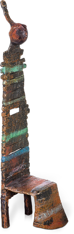 Bronzefigur Chaise magique III von Bettina  Scholl-Sabbatini