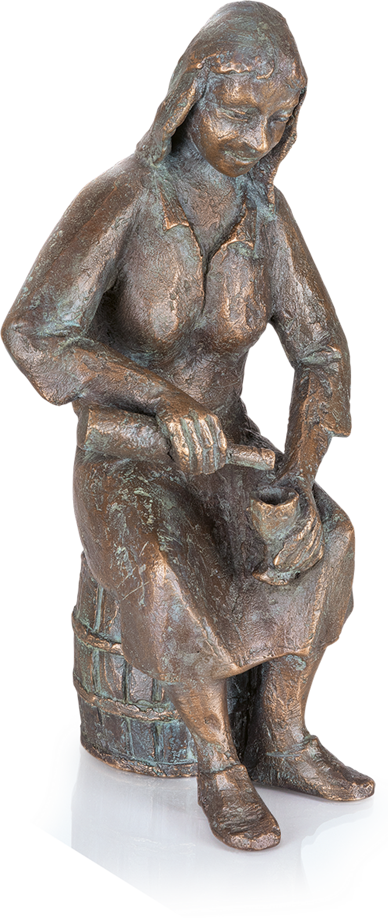 Bronzefigur Die Einschenkerin von Theophil Steinbrenner