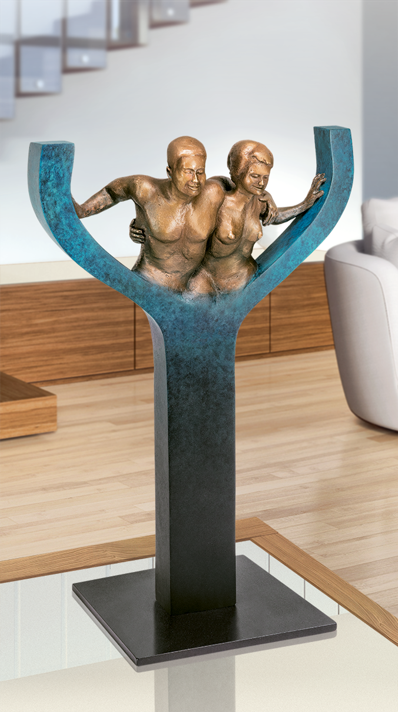 Bronzefigur Together von Annie Jungers
