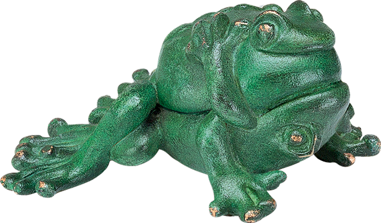 Bronzefigur Hochzeit der Laubfrösche 3 von Atelier Strassacker