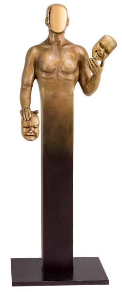 Bronzefigur Volte Face von Annie Jungers