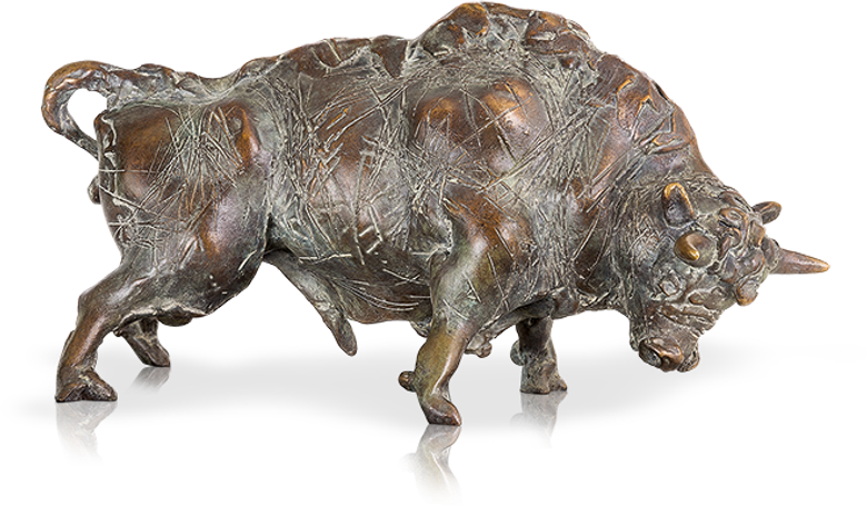Bronzefigur Stier von Waldemar Schröder