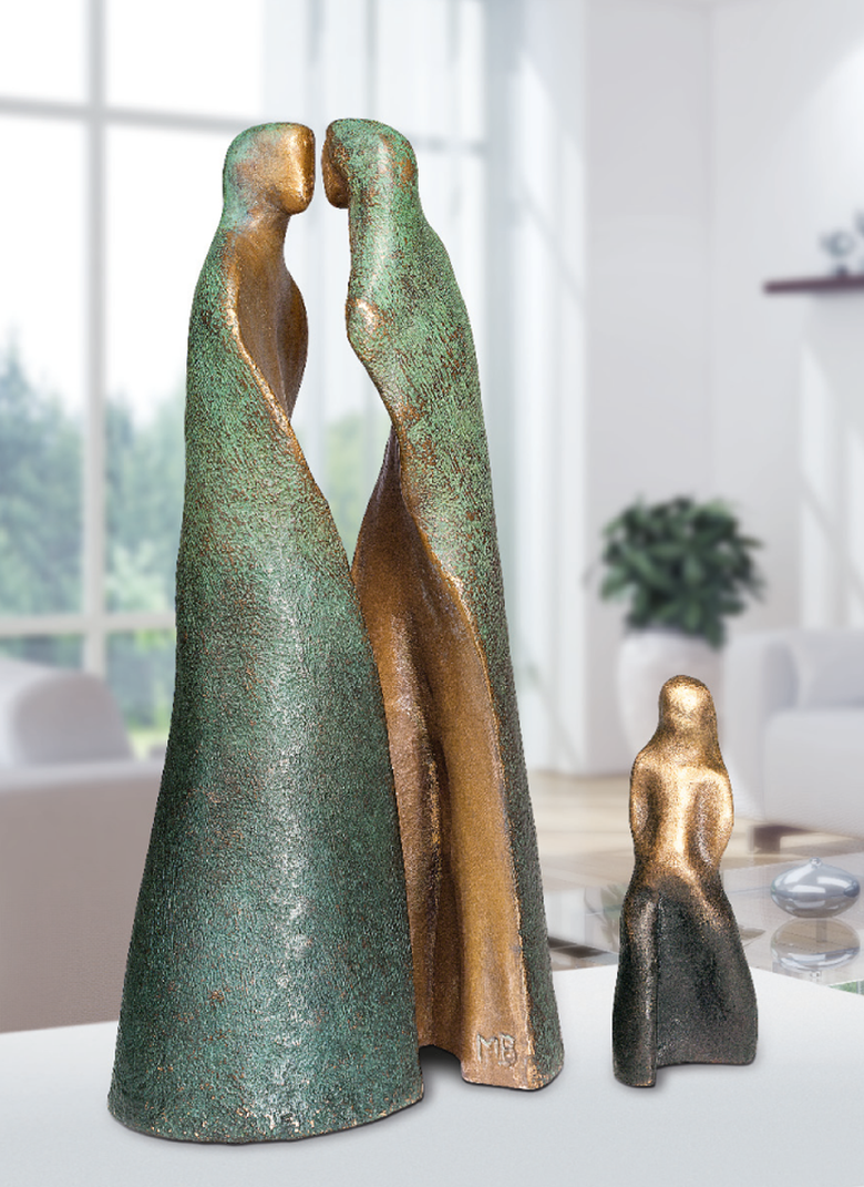 Bronzefigur Familie von Maria-Luise Bodirsky
