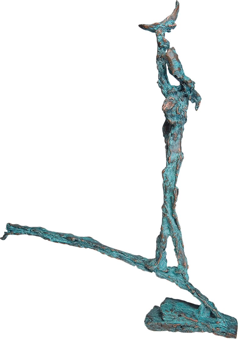 Bronzefigur Traumfänger von Franklin Pühn