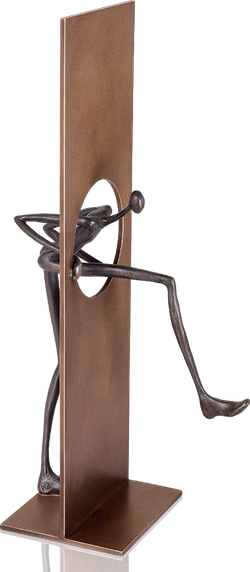 Bronzefigur Durchbruch von Patricia Losada Casanova