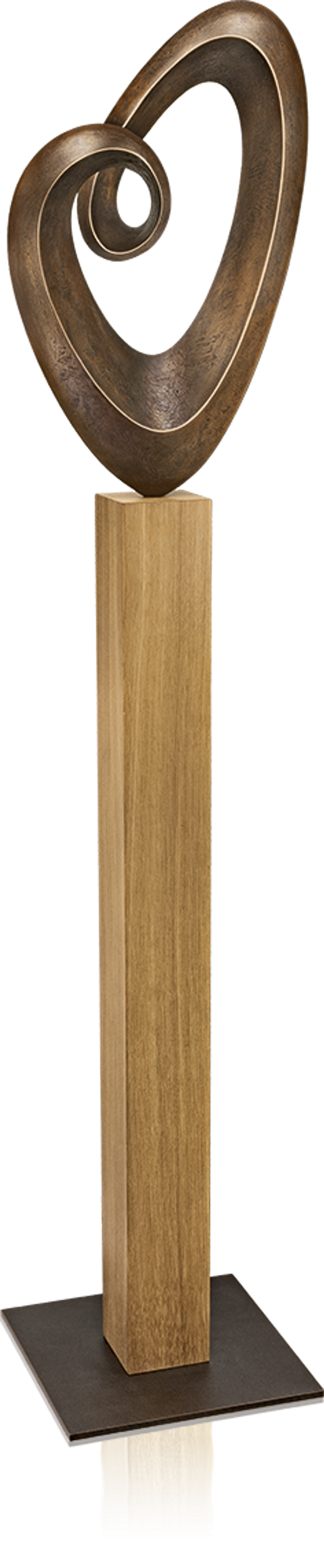 Bronzefigur «Bewegtes Herz» von Serge Perrot