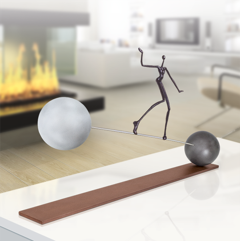 Bronzefigur Keep in Rhythm von Patricia Losada Casanova