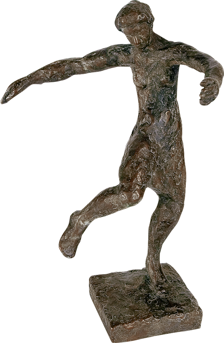 Bronzefigur In sich versunken von Roland Bischofberger