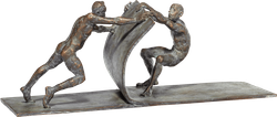 Bronzefigur »Gemeinsam bewegen« von Leo Wirth