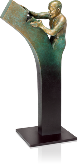 Bronzefigur Nichts ist unmöglich von Jungers
