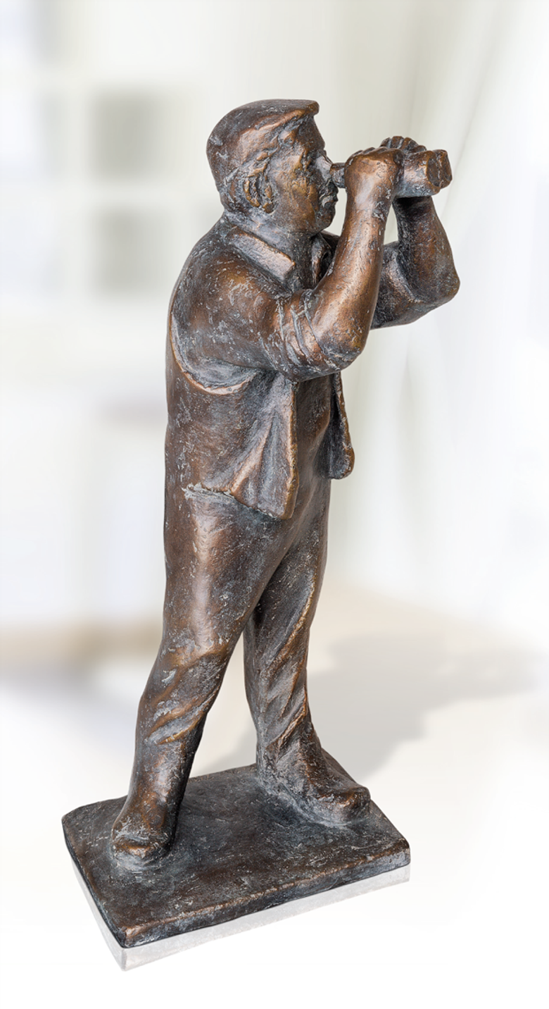 Bronzefigur Blick in die Zukunft von Friedhelm Zilly