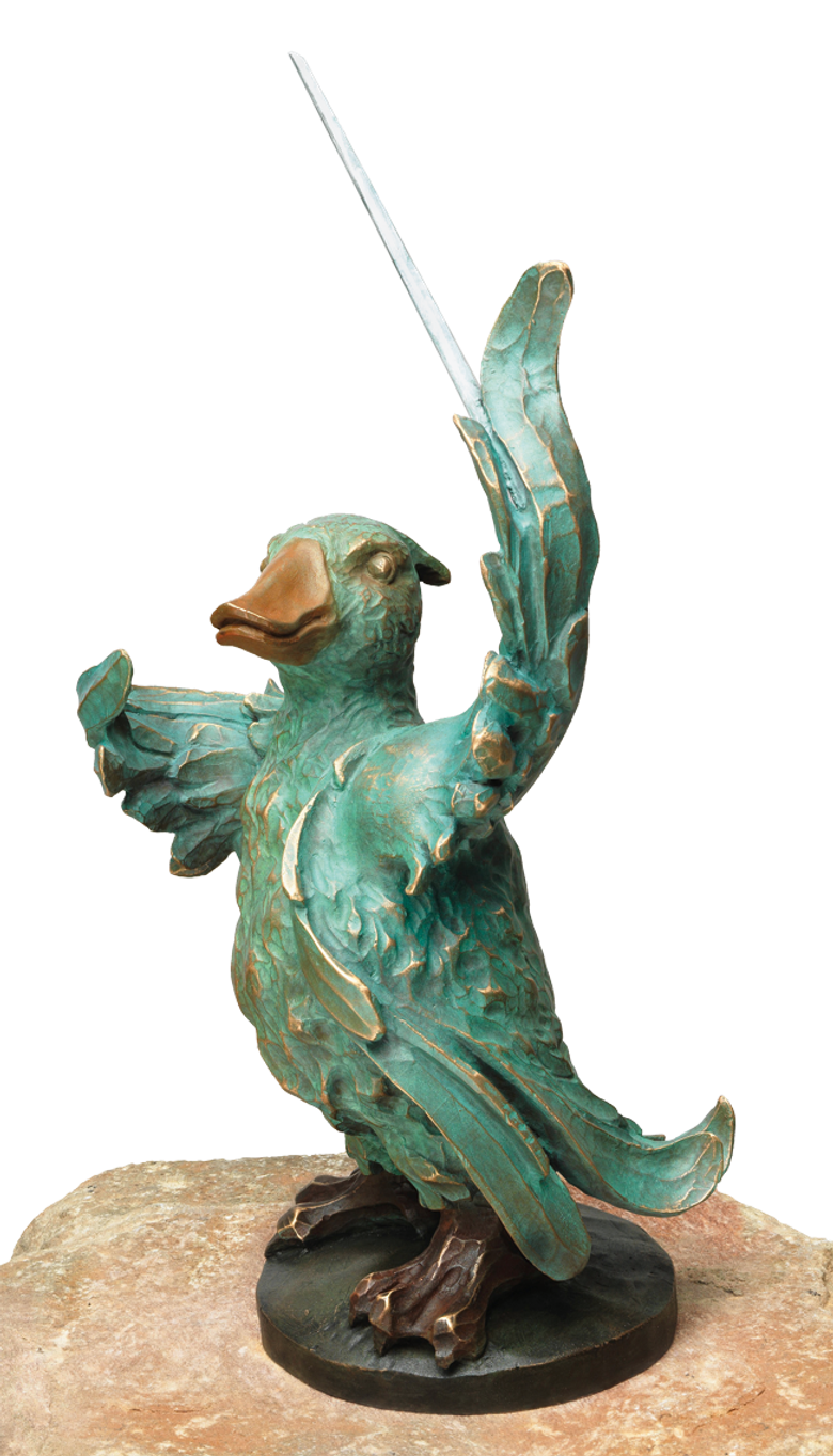 Bronzefigur Die Gans von Atelier Strassacker