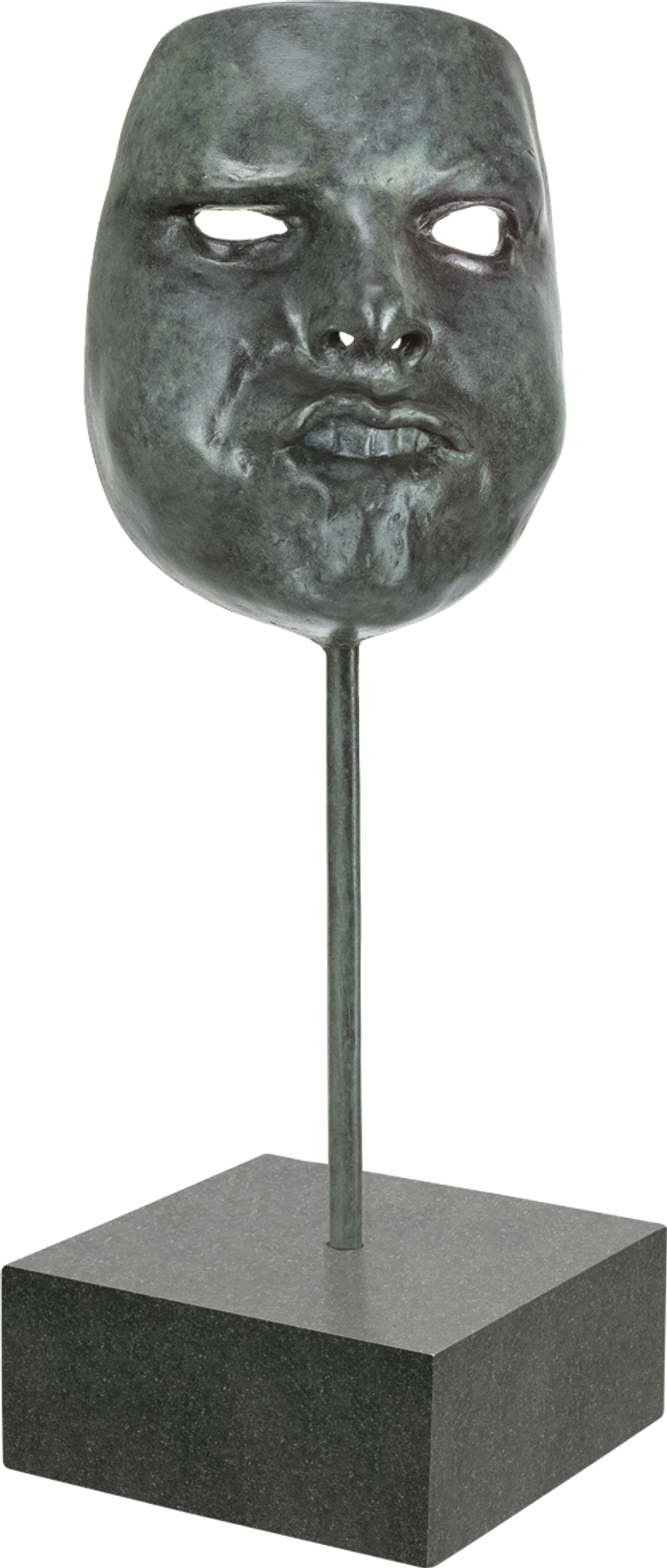 Bronzefigur Mask II von Veronika Psotková