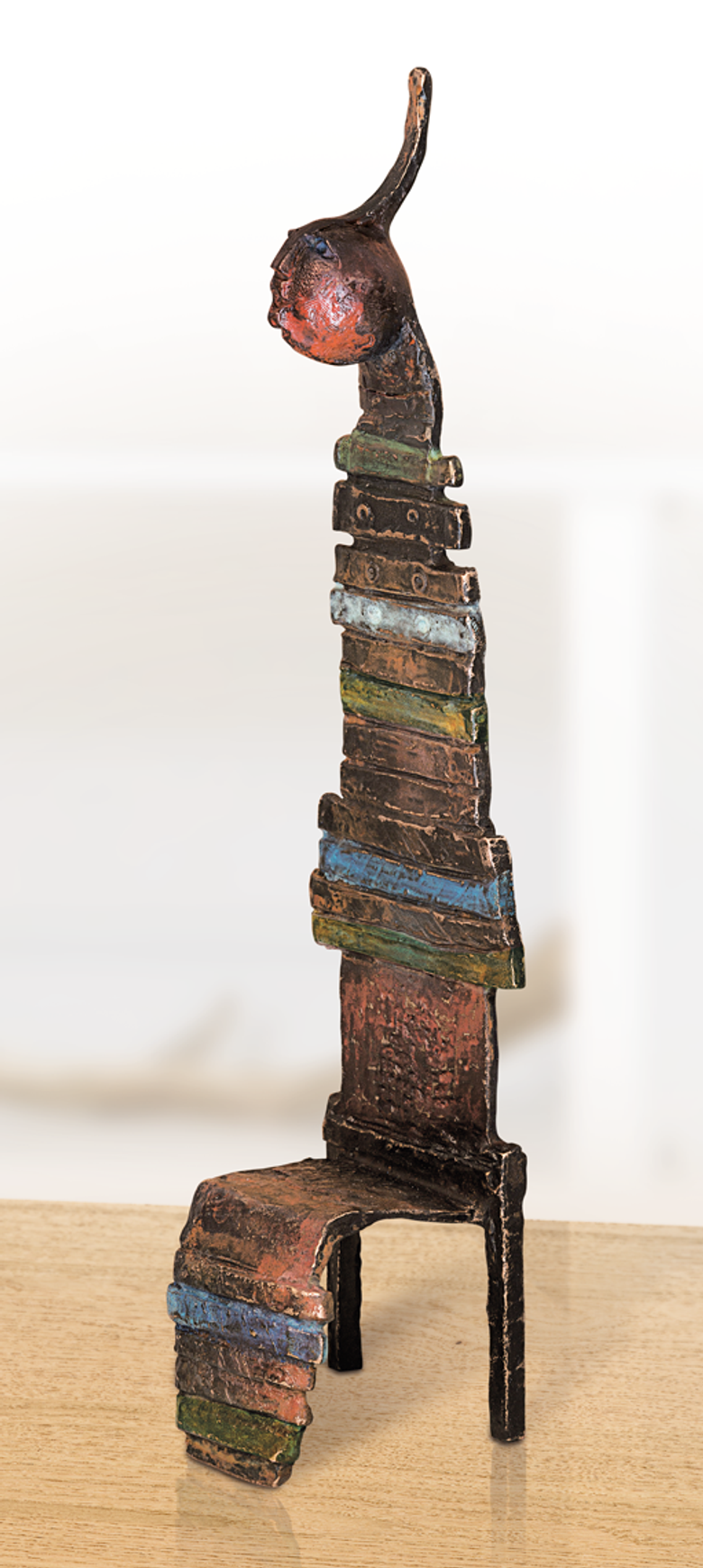 Bronzefigur Chaise magique II von Bettina  Scholl-Sabbatini