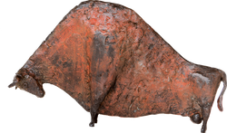 Bronzefigur Großer Stier von Hermann Schwahn