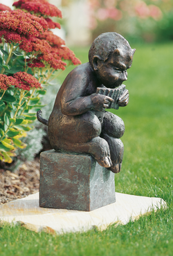 Bronzefigur Pan von Theophil Steinbrenner