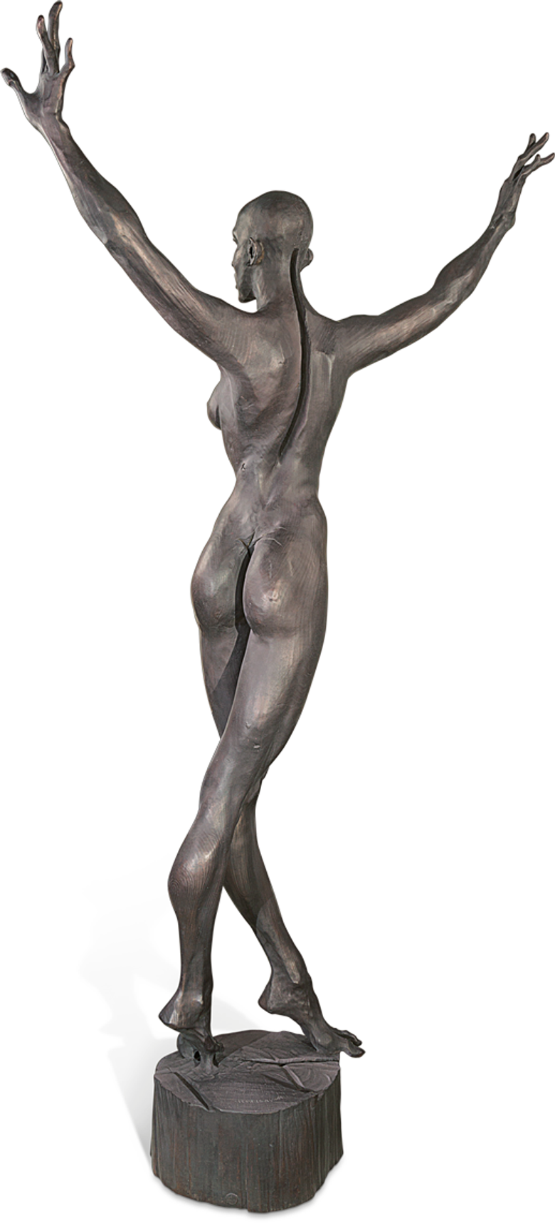 Bronzefigur Nackter Tanz von Roman Strobl