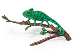 Bronzefigur «Chamäleon» aus dem Atelier Strassacker