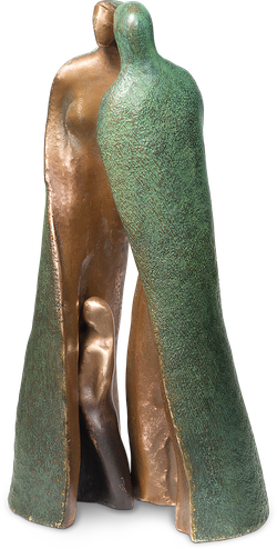 Bronzefigur Familie von Maria-Luise Bodirsky