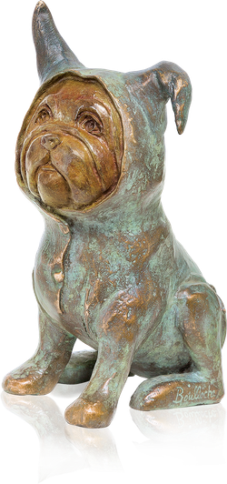 Bronzefigur Bébé Bull von Agnès Boulloche