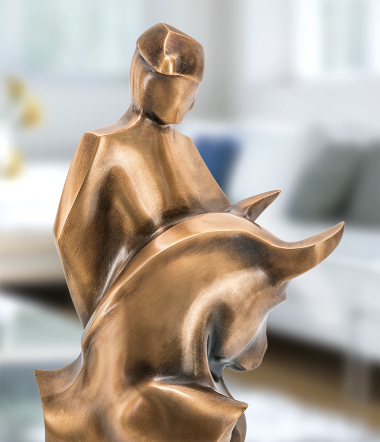 Bronzefigur Stierkampf von Robert Simon