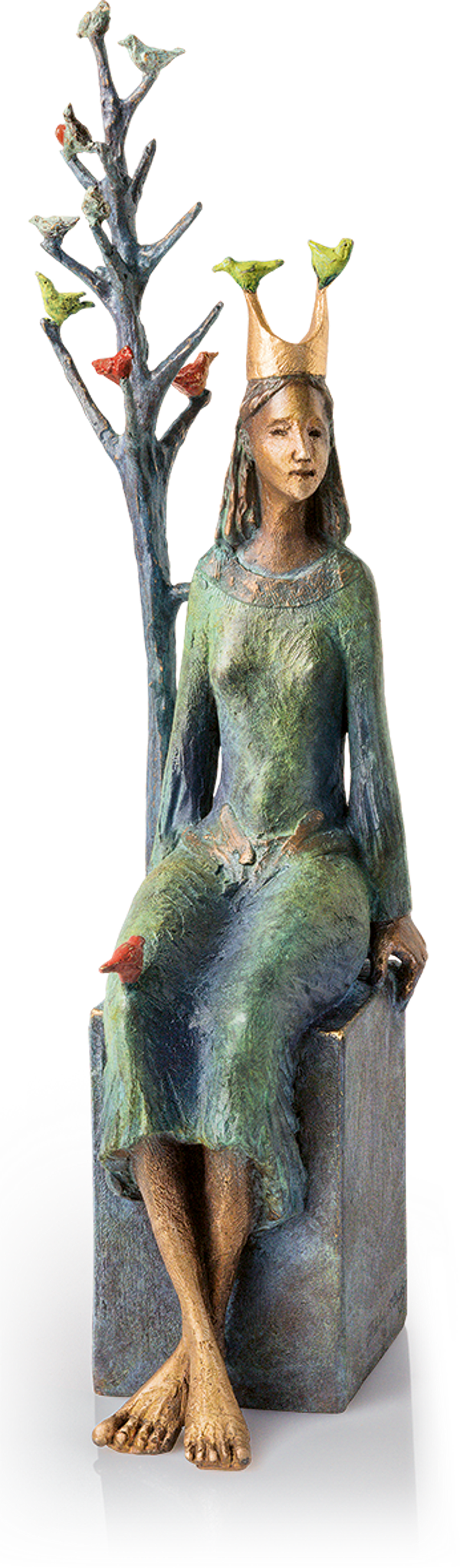 Bronzeskulptur-Prinzessin