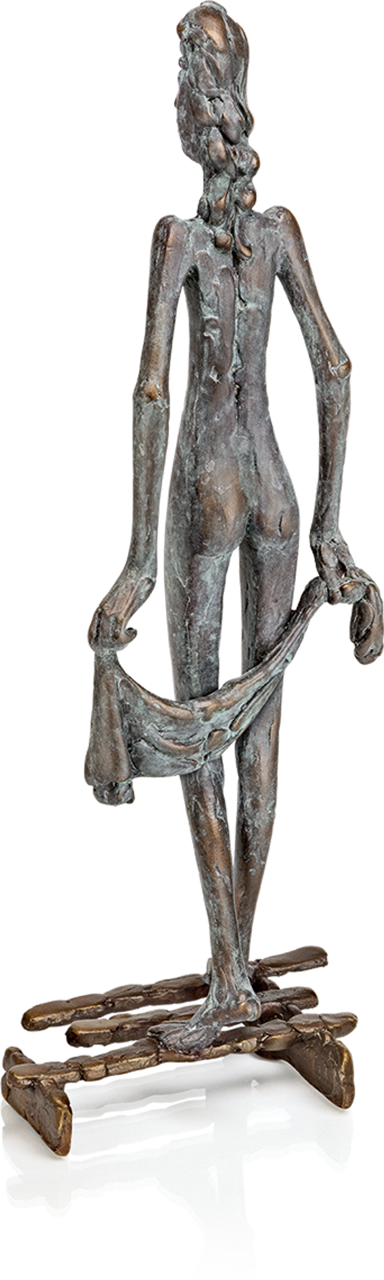 Bronzefigur »Mädchen mit Tuch« von Kurtfritz Handel