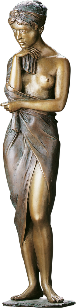 Bronzefigur Im Rosengarten von Erwin A. Schinzel