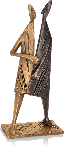Bronzefigur »Zusammenfügen« von Kurtfritz Handel