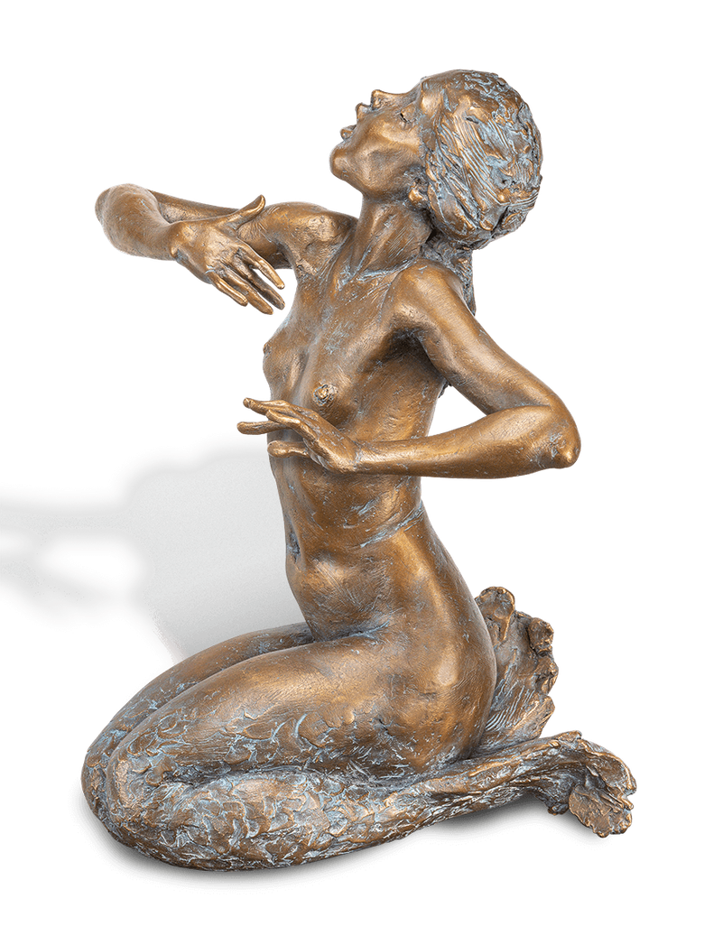 Bronzefigur »Parthenope« von Pawel Andryszewski