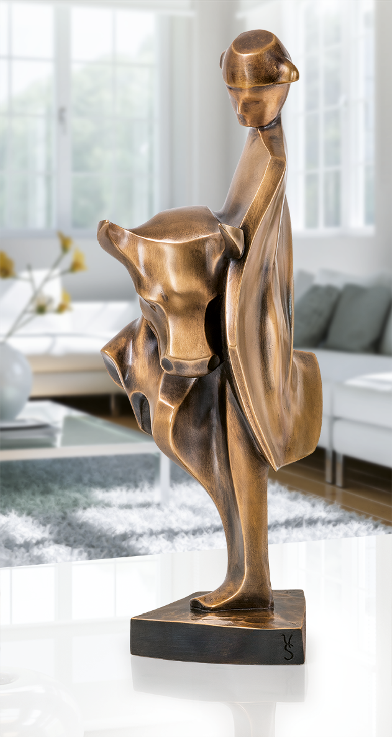Bronzefigur Stierkampf von Robert Simon