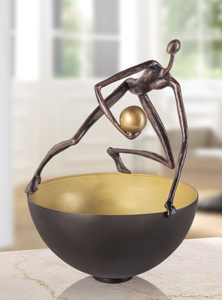 Bronzeskulptur-Schale