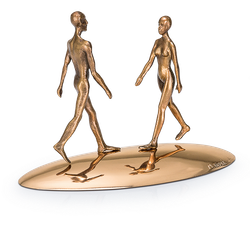 Bronzefigur Reflection of being von Michal Trpák