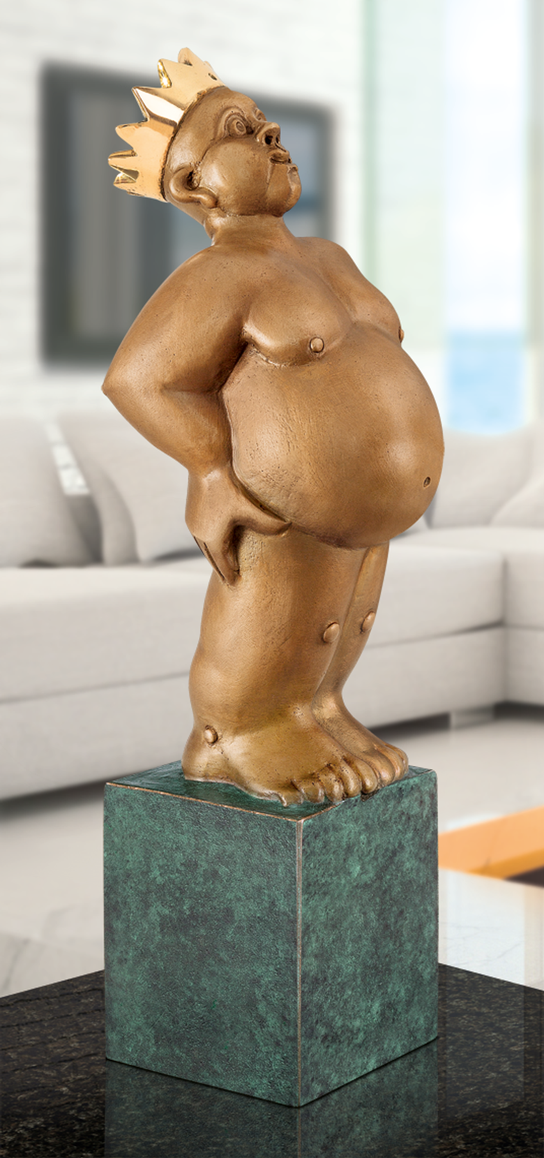 Bronzefigur König/Visionär von Stefan Donhauser