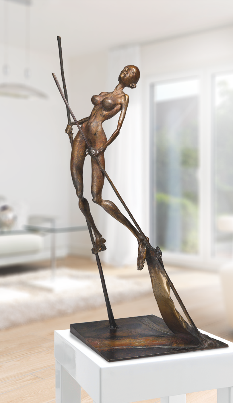 Bronzefigur Die Königin von Woytek