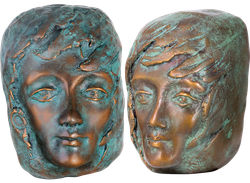 Bronzefigur Set Wegbegleiter II von Maria-Luise Bodirsky