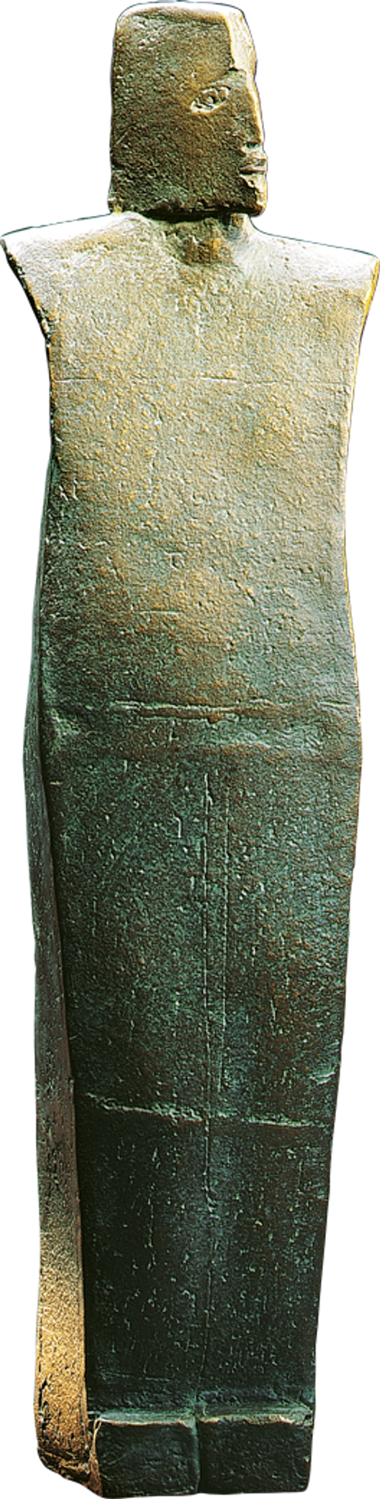 Bronzefigur Priester von Christiane Raschke