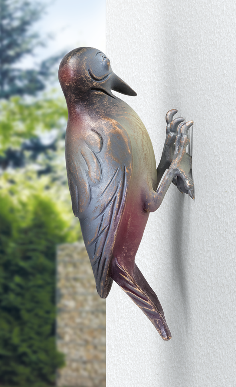 Bronzefigur Specht von Atelier Strassacker