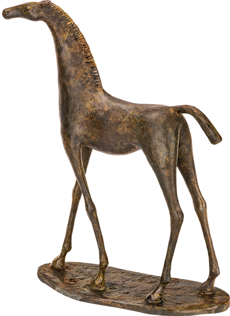 Bronzefigur «Pferd» von Serge Perrot