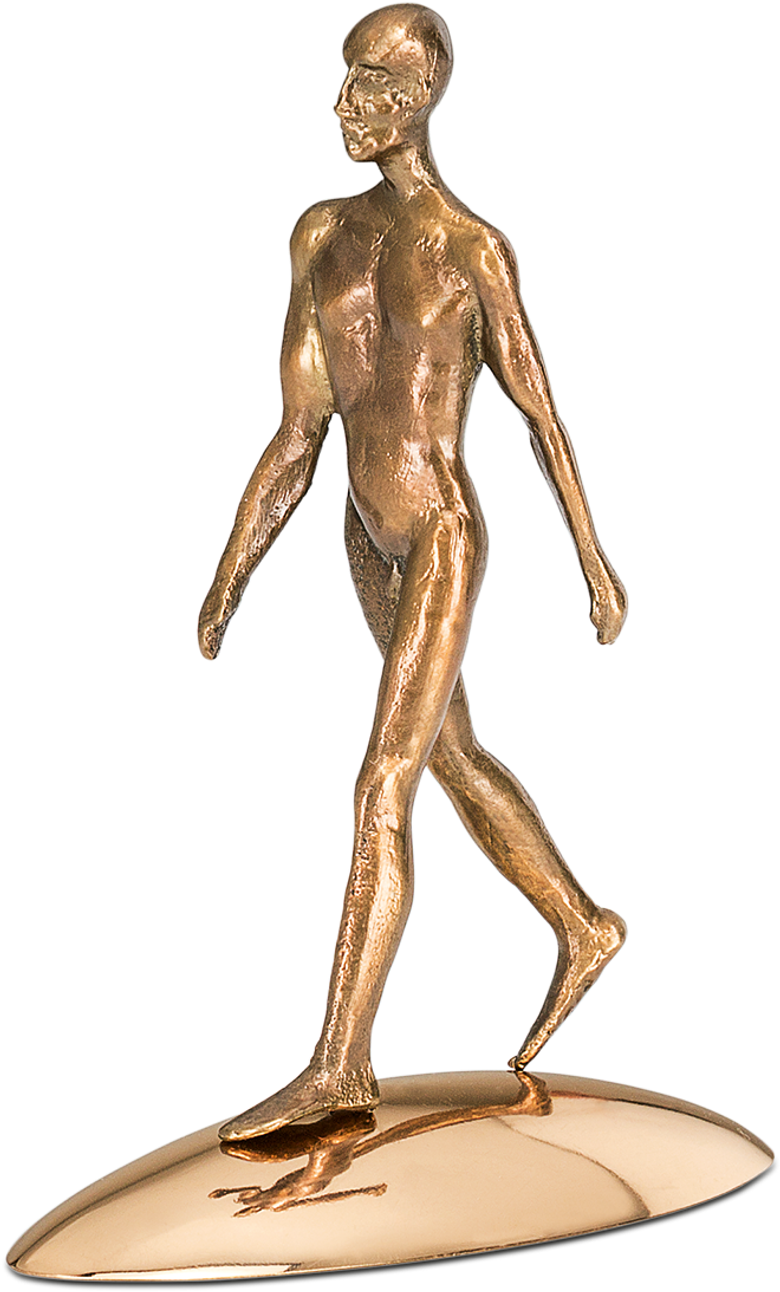 Bronzefigur Reflection of being (him) von Michal Trpák