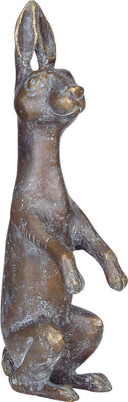 Bronzefigur Hase von Kurt Grabert